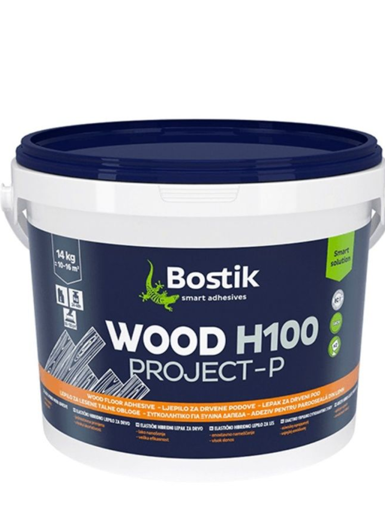 Клей для паркета гибридный Bostik Wood H100 Project-P 14 кг