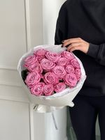 Букет из фиолетовых роз 17шт