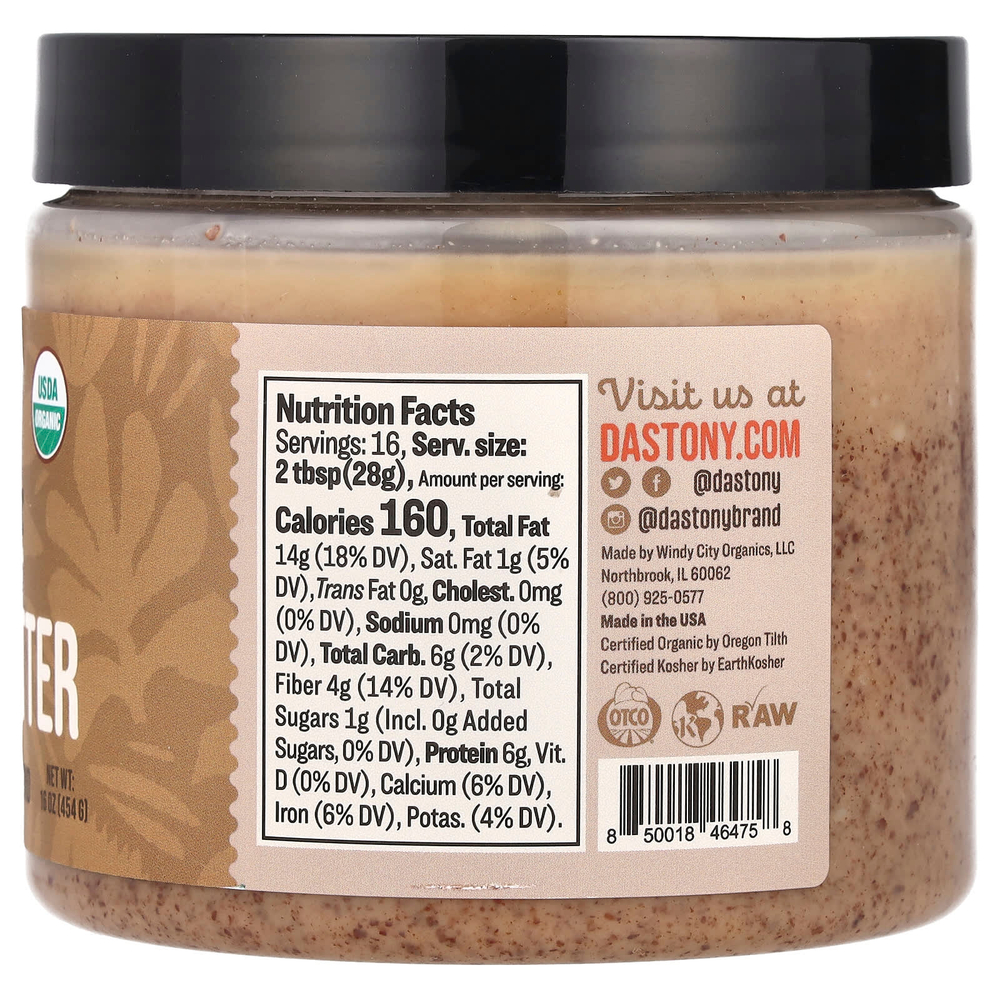 Dastony, Миндальная паста, ультра-гладкая, 454 г (16 унций)