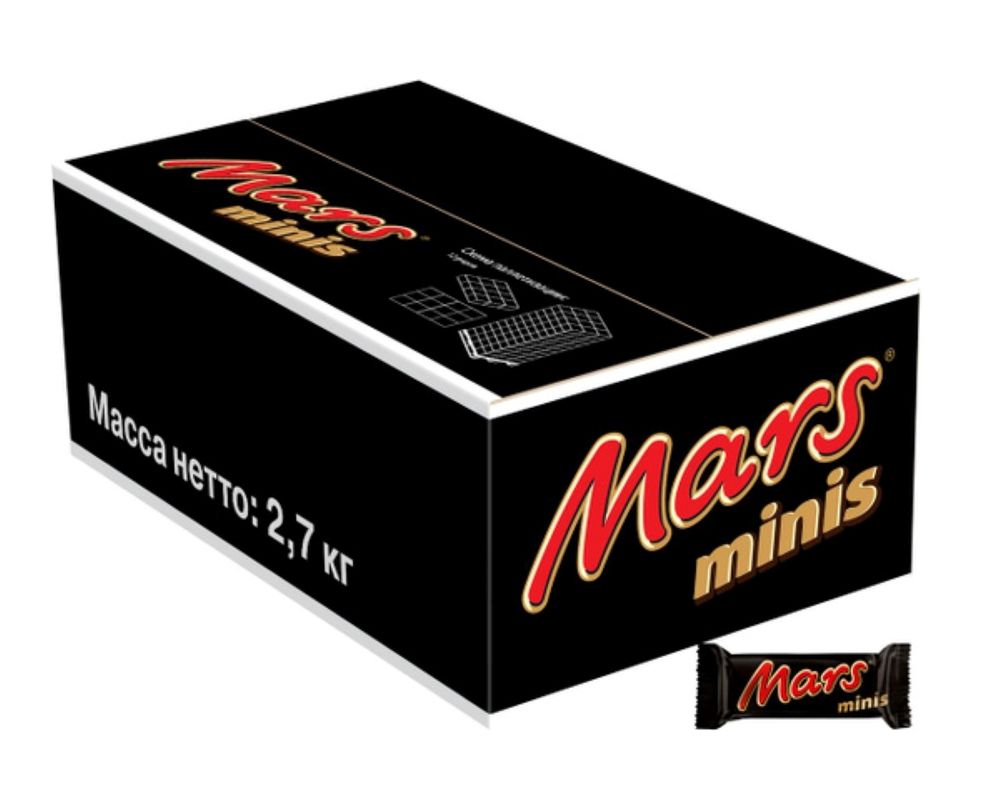 Шоколадные батончики Mars Minis 2,7 кг