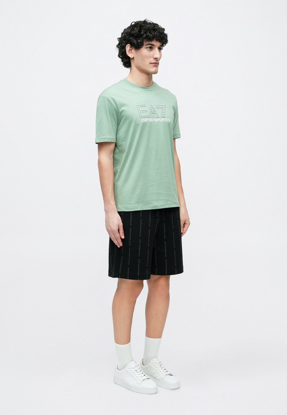 EA7 Emporio Armani UNISEX - Футболка с принтом - Зелёный
