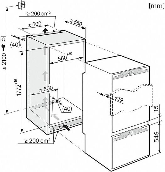 Встраиваемый холодильник Miele KF37673iD