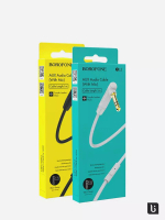 AUX cable 1m 3.5/3.5 Borofone BL5 с микрофоном black