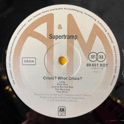 Винтажная виниловая пластинка LP Supertramp Crisis? What Crisis? (Germany 1975)
