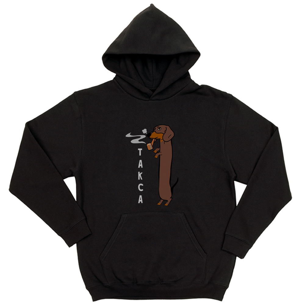 Толстовка "Такса курит"