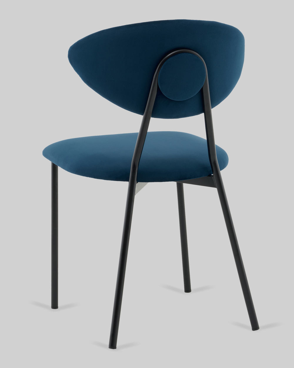 Стул обеденный Квинси велюр синий