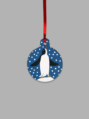 Открытка-украшение Пингвин