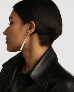 Одиночная серьга Pav Supreme Jupiter серебро 925 пробы покрытое золотом