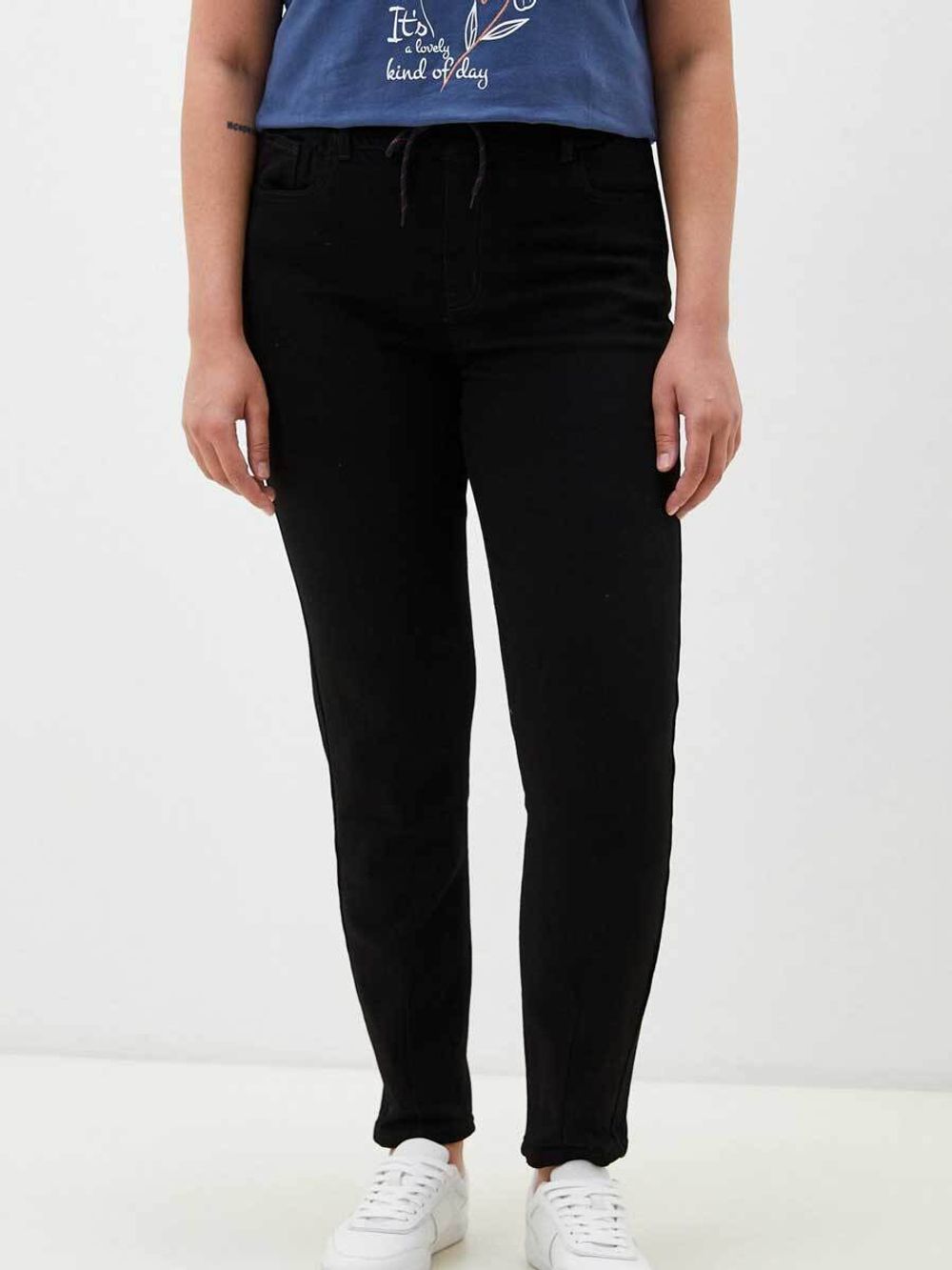 Джинсы на резинке больших размеров