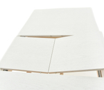 Стол Аврора Кабриоль, Эмаль белая/Патина серебро