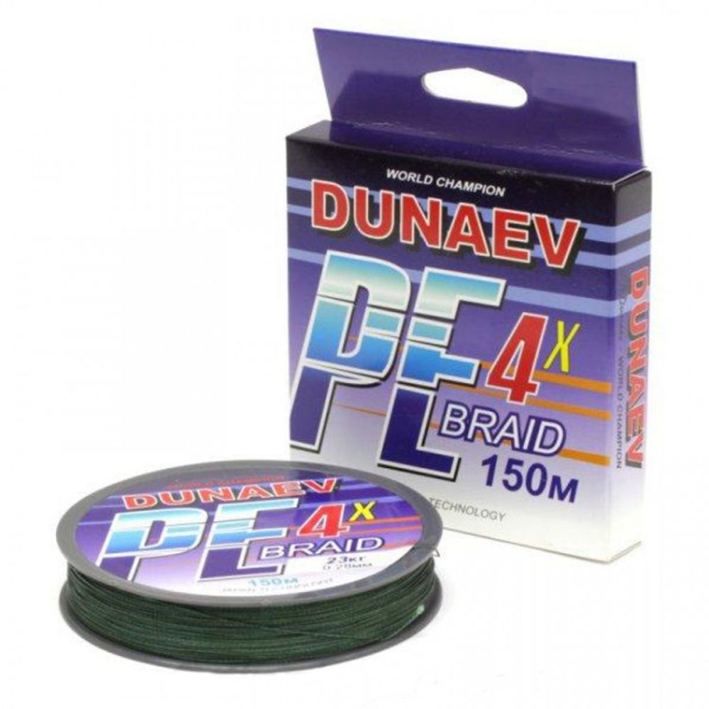 Шнур Dunaev Braid PE X4 150м 0,10мм