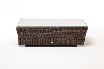"Капучино" журнальный столик из искусственного ротанга (гиацинт), цвет коричневый