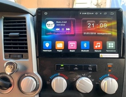 Магнитола для Toyota Tundra XK50 2007-2013, Sequoia XK60 2007-2022 - Kuberg QLed, Android 13, TS20, CarPlay, SIM-слот