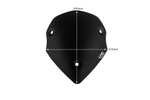 WS350B CNC RACING SPORT WINDSCREEN BLK (MTS)