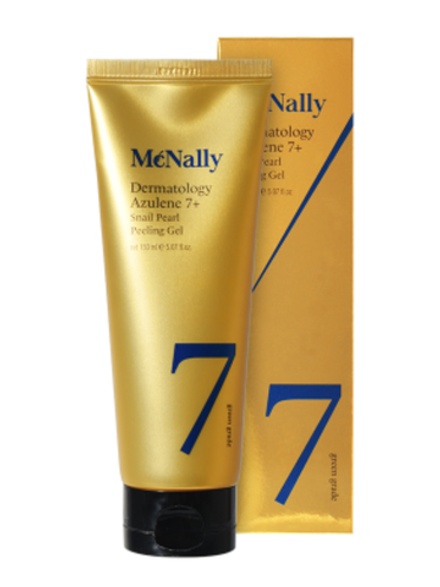 MCNALLY - ПИЛИНГ-ГЕЛЬ С АЗУЛЕНОМ И МУЦИНОМ УЛИТКИ DERMATOLOGY AZULENE 7+ SNAIL PEARL PEELING GEL, 150 МЛ