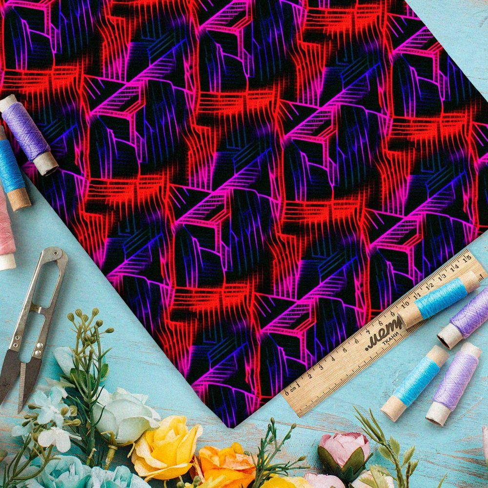 Ткань премиум бифлекс вечерняя галерея