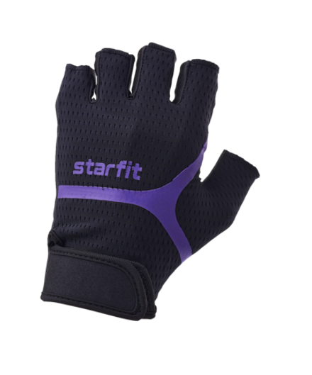 Перчатки для фитнеса WG-103, черный/фиолетовый