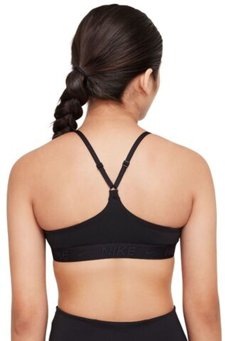 Топ для девочки теннисный Nike Girls Indy Sports - черный