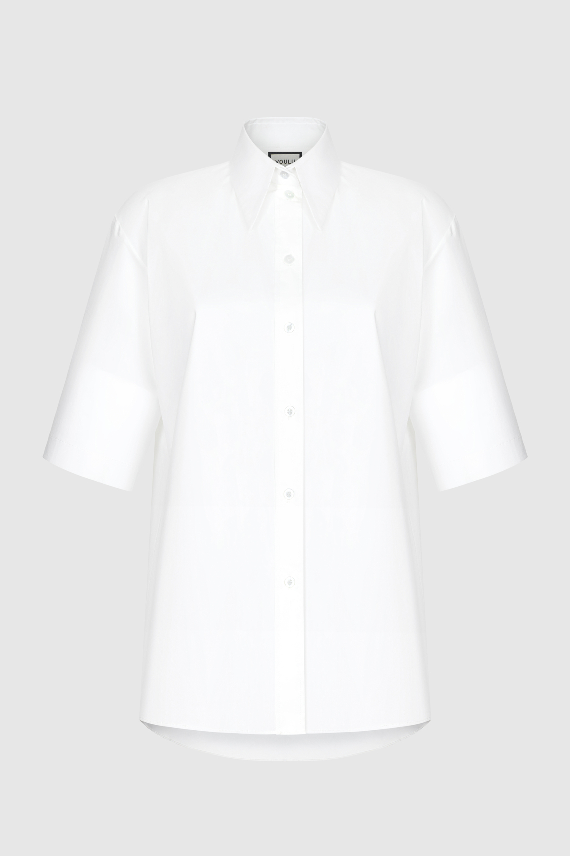 Рубашка из хлопка с коротким рукавом