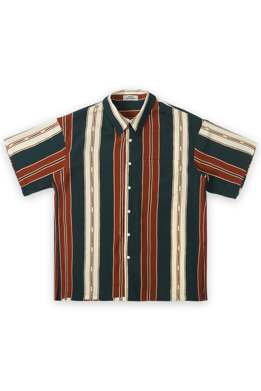 Рубашка ER "Green and Red Stripes" Short-Sleeved Shirt