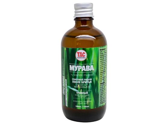 Спиртовой лосьон после бритья ТДС Мурава, 100мл.