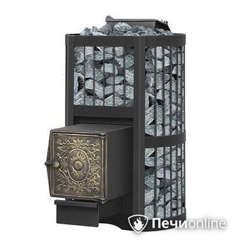 Печь для бани Везувий Ураган Стандарт 16 ДТ-4 с закрытой каменкой чугун