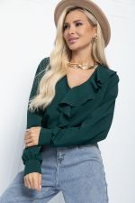 Блуза Стефанна (изумруд) Б11339 LT Collection
