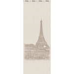 Панель ПВХ Ламинированная Париж (панно к саржа кремовая), 250мм