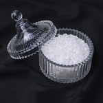 Солонка с крышкой стеклянная 6,5*9см