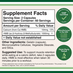 Double Wood Supplements - HMB - 120 x 500 mg capsules