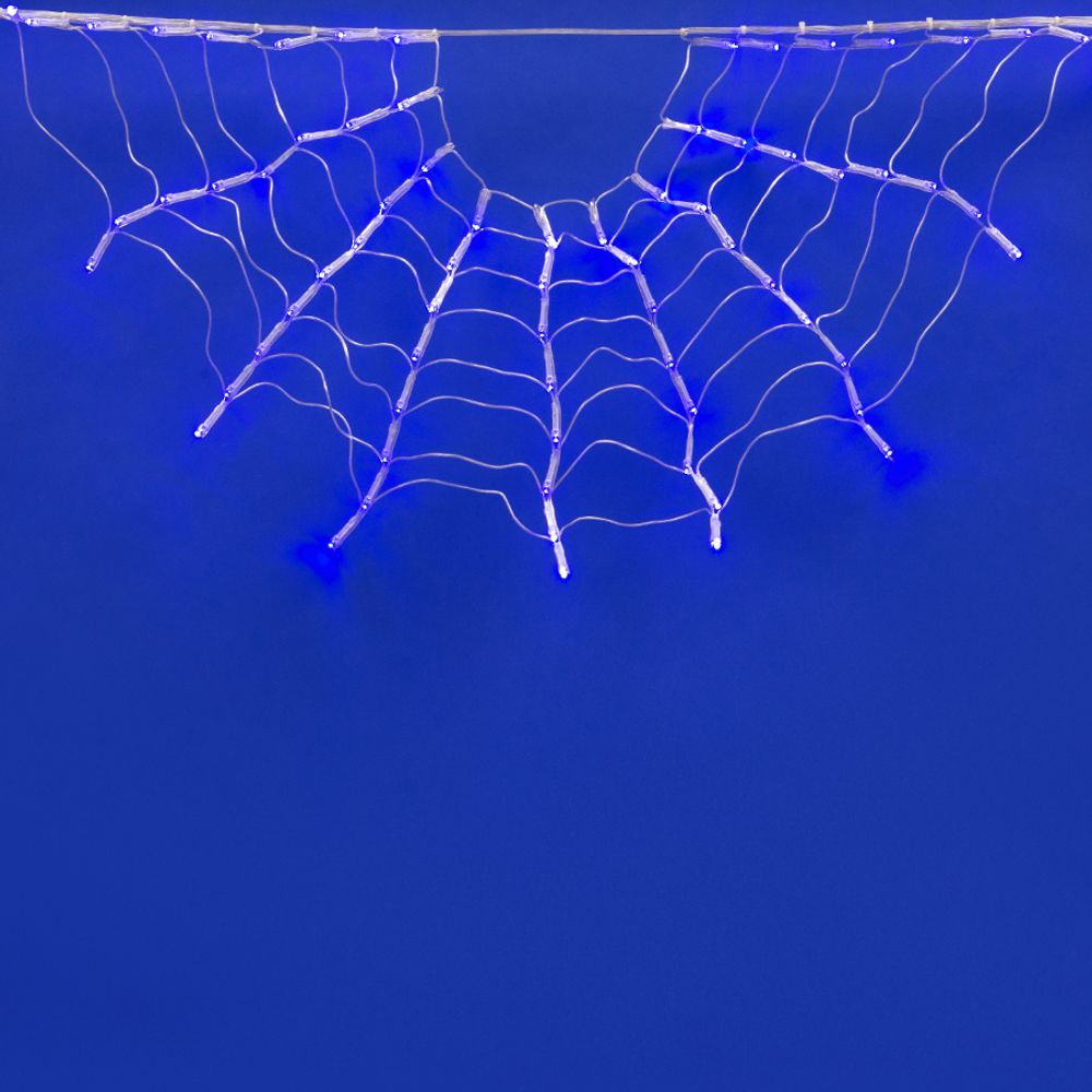 ULD-E3104-288-DTK BLUE IP20 RAINBOW-1 Занавес светодиодный фигурный Радуга-1. 3.1х0.4м. 4 подвеса. 288 светодиодов. Синий свет. Провод прозрачный. TM Uniel.