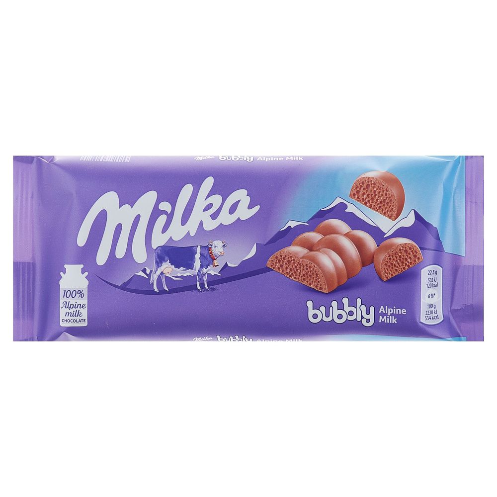 Шоколад Milka Bubbly Alpine Milk, 90 г 🇩🇪