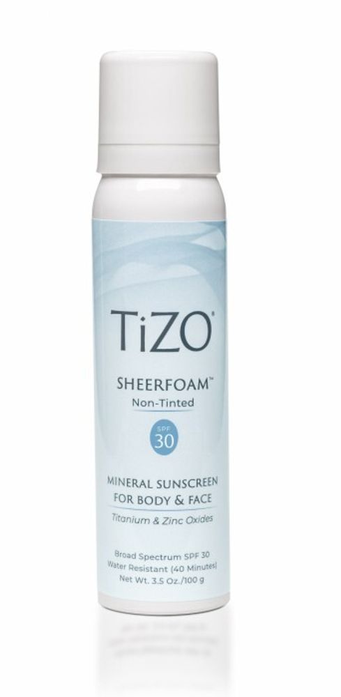 Спрей солнцезащитный для лица и тела без тона  TiZO SheerFoam SPF-30 Non -Tinted, 100 мл