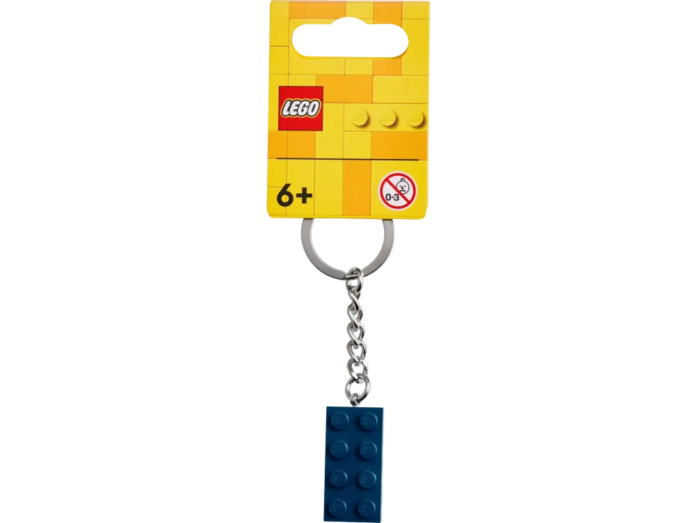 Брелок LEGO Minifigures 854237 Синий кубик 2х4