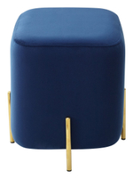 Пуф для гостиной М-City DISAUR Арес (Ares) Bluvel-86 Синий, Золотой