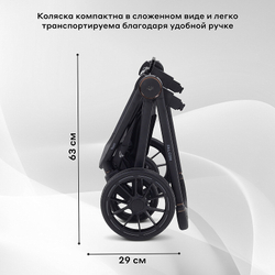 Детская коляска Rant Falcon Neo 3 в 1 с автокреслом Cruise Black Sage