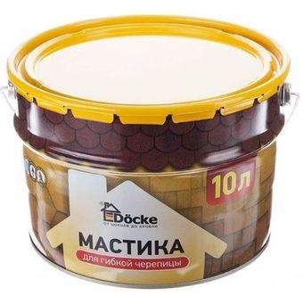 Мастика битумная Docke для гибкой черепицы 10 л