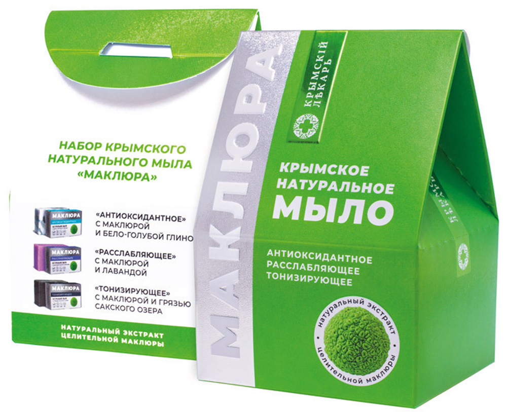Подарочный набор мыла "Домик" Маклюра,300 г
