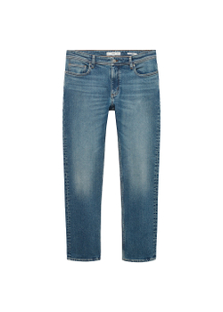 Джинсы Jan slim fit среднего тона с эффектом потертости