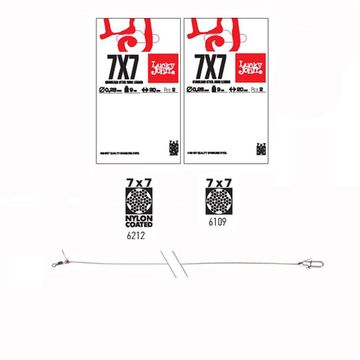 Поводки стал. 7x7 LJ Pro Series SSW оснащ. вертл. и застеж. d 0,36мм /12кг/25см/2шт.