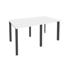 Onix Стол переговорный O.MP-PRG-2.0 Белый Бриллиант/Металл Антрацит 1560*980*750