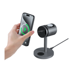 Зарядная станция MagSafe с активным охлаждением AUKEY MagFusion Pro для iPhone, Apple Watch и AirPods (Qi2) Беспроводная зарядка: Qi 15 Вт, Qi 5 Вт, магнитное крепление для быстрой зарядки Apple Watch (Qi 5 Вт). Проводная зарядка: нет. Сертификации MFi и