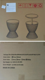 Стол пластиковый мини-бар Tagliamento Belle Cool Bar, тортора