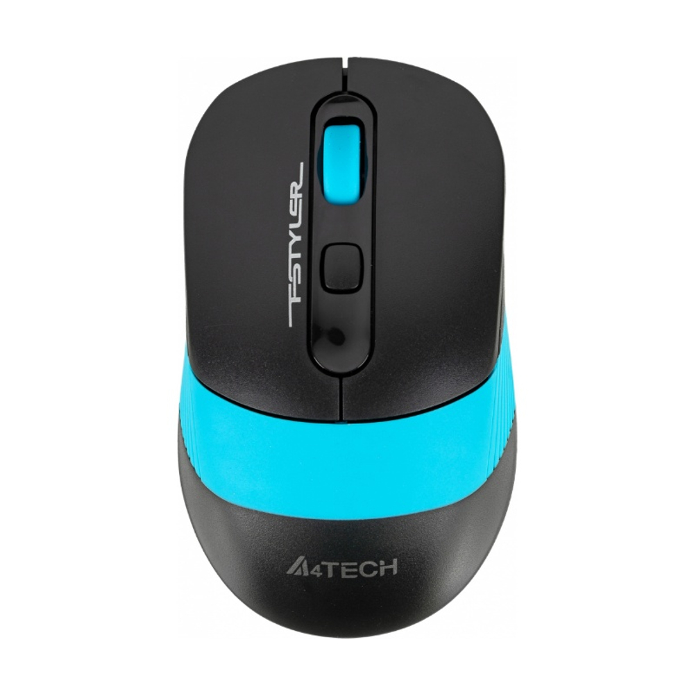 Комплект (клавиатура + мышь) A4Tech Fstyler FG1010, черный/синий (мембранная, беспроводная 2.4 GHz)