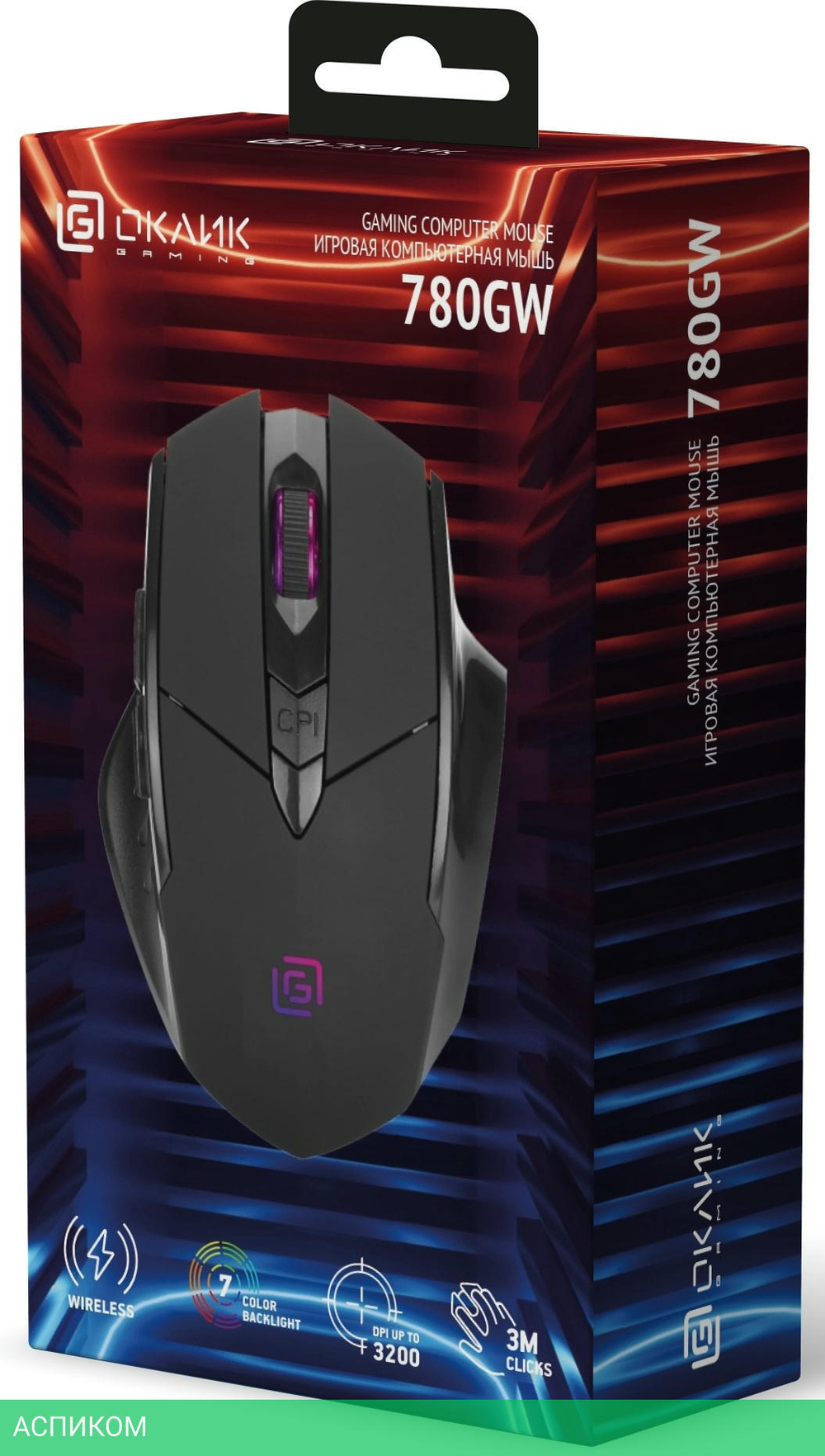 Мышь Oklick 780GW черный