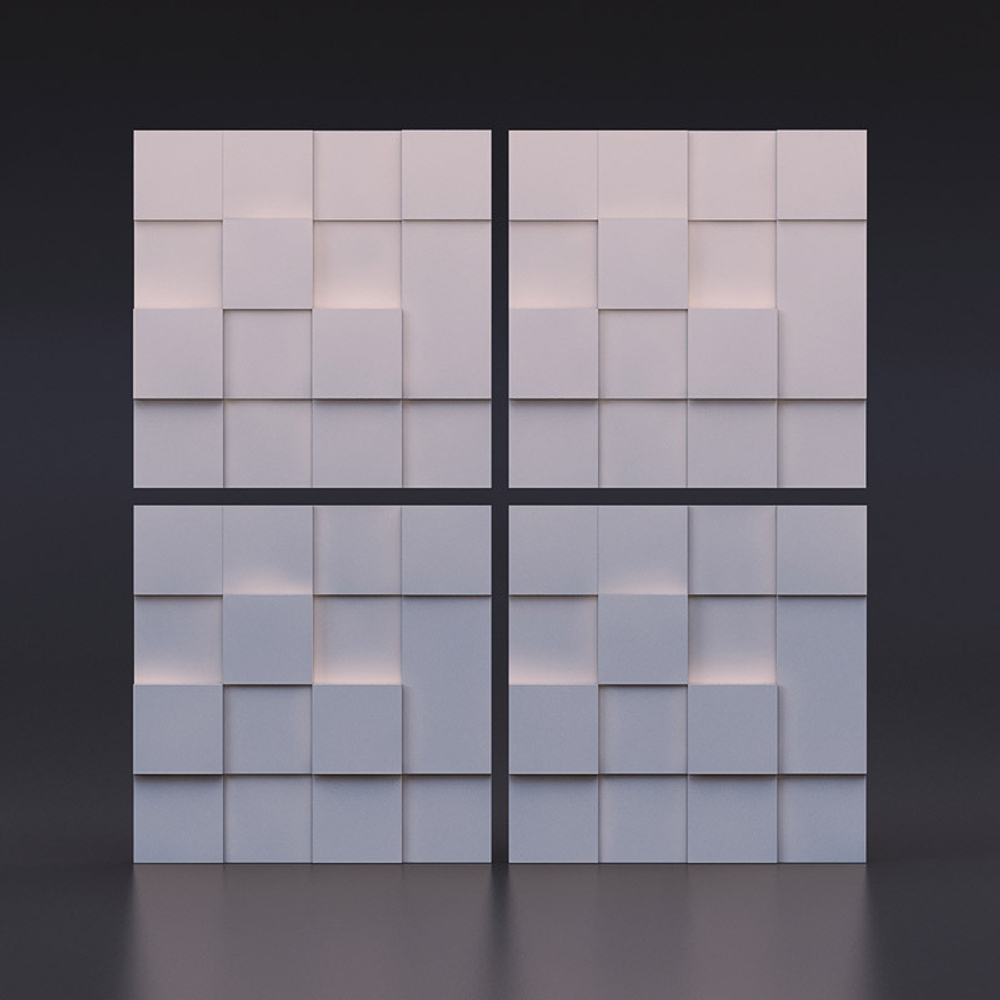 Гипсовая панель Квадраты