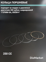 Кольца поршневые 250 кубов на 172FMM-3A (диам. 72mm)