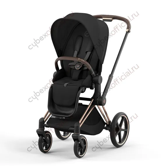 Прогулочная коляска Cybex Priam IV Sepia Black шасси Rosegold