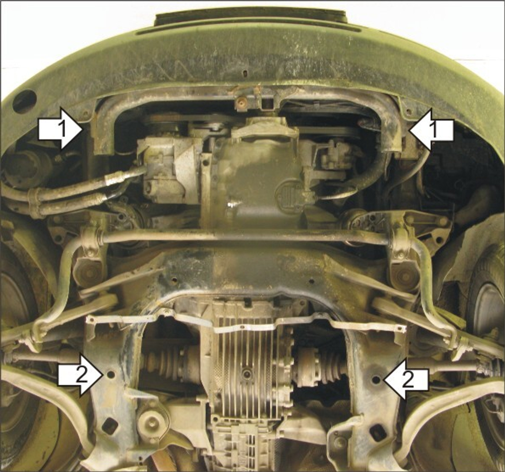 Защита картера Двигателя. 5 мм, Алюминий. для Volkswagen Passat B5 1996-2000 MOTODOR.32711