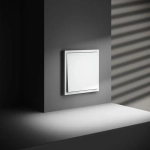 Выключатель встраиваемый VOLTUM S70 одноклавишный 10А, (белый матовый)